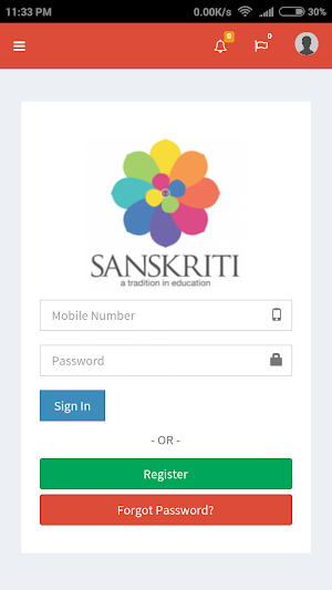 MSanskriti Parent Portal Screenshot 0