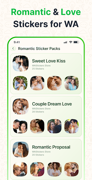 Romantic Stickers - WASticker Screenshot 2