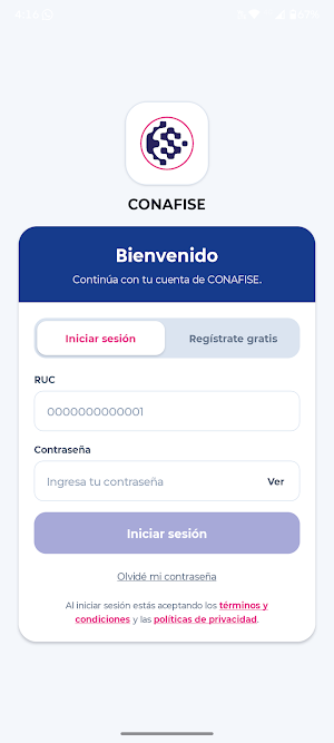 Conafise Screenshot 0
