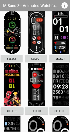 Mi Band 8 - Smart Watchface Screenshot 3