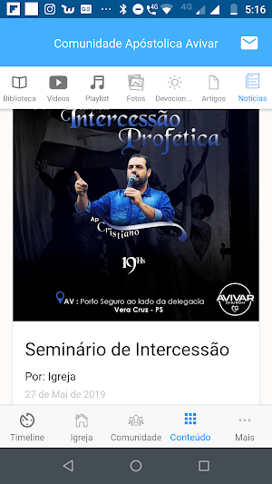 Comunidade Apostólica Avivar Screenshot 2