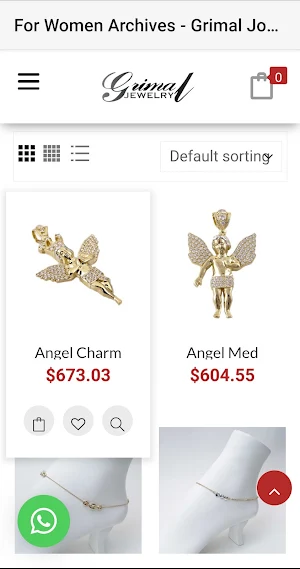 Grimal Jewelry Online Store Screenshot 3
