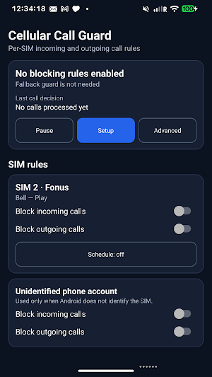 Cellular Call Guard Screenshot 0