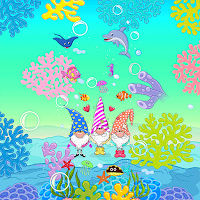Gnomes In The Sea - Wallpaper