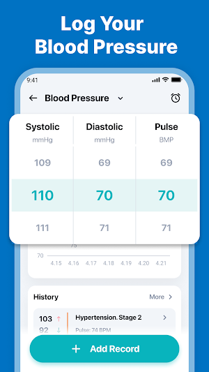 Blood Pressure Tracker Screenshot 0