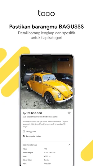 toco - classified marketplace Screenshot 1