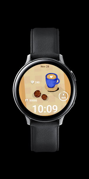 Coffee time Watch Face Screenshot 0