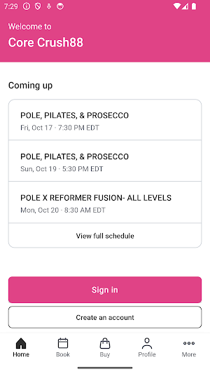 CoreCrush88 Pole & Pilates Screenshot 1