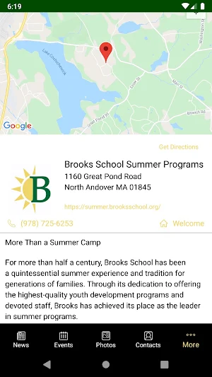 Brooks School Summer Programs Screenshot 0