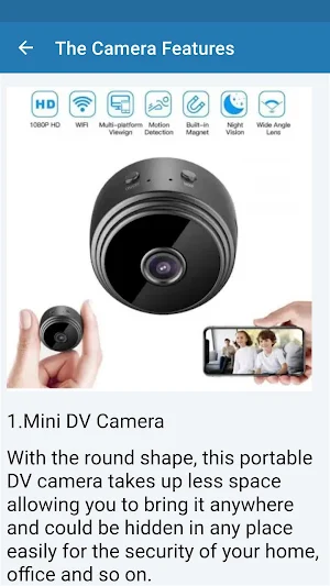 A9 Mini Wi-Fi Camera Guide Screenshot 0