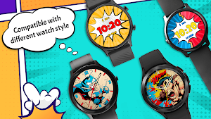 Comic Pow WatchFace: Wear OS Screenshot 1