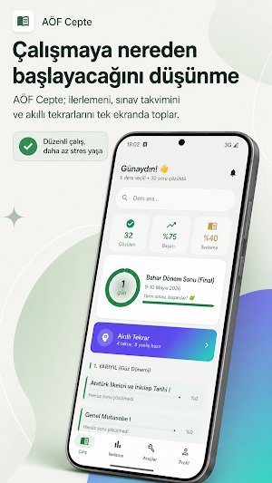 AÖF Cepte - Çıkmış Sorular Screenshot 1