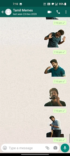 Vijay's Master Stickers | WAStickerApps Screenshot 1
