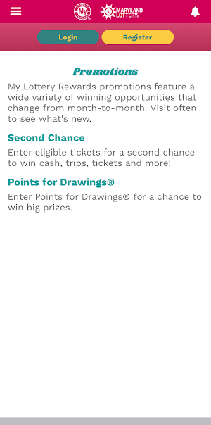 MD Lottery-My Lottery Rewards Screenshot 2