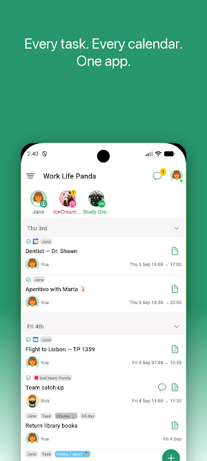 Work Life Panda Tasks Calendar Screenshot 0