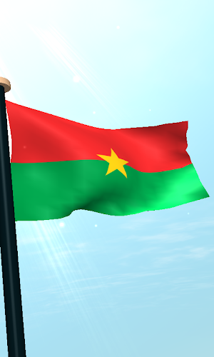 Burkina Faso Flag 3D Wallpaper Screenshot 3