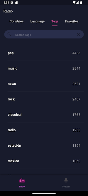 Radio & Podcast Player Screenshot 3
