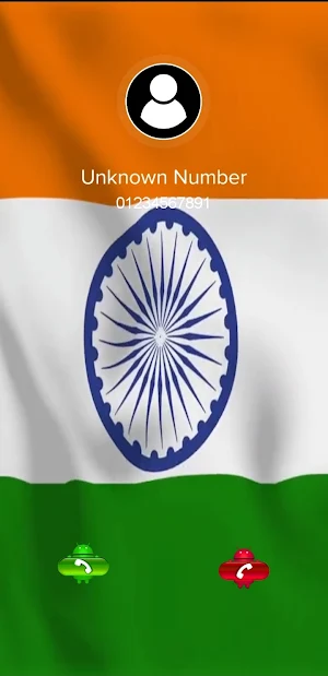India Flag Animation Caller ID Screenshot 3