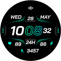 Rush 2: Digital Watch Face