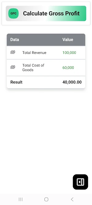 Gross Profit Calculator Screenshot 3