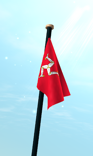 Isle of Man Flag 3D Wallpaper Screenshot 2