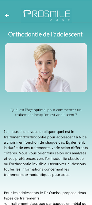 Prosmile Azur Screenshot 2