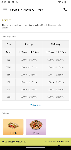 USA Chicken & Pizza Screenshot 3