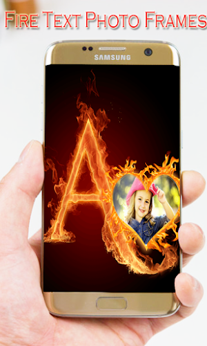 Fire Text Photo Frame 2024 Screenshot 2