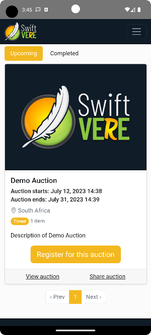SwiftVERE Screenshot 1