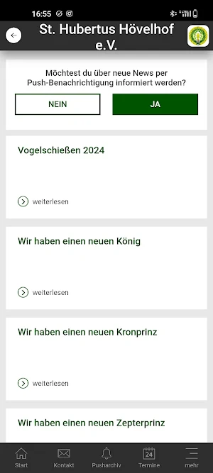 Hövelhofer Schützenverein Screenshot 1