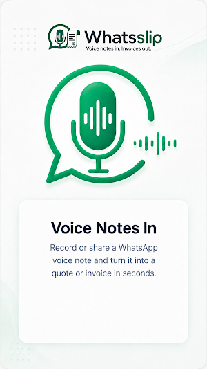 Invoice Maker - Voice Invoice Screenshot 1