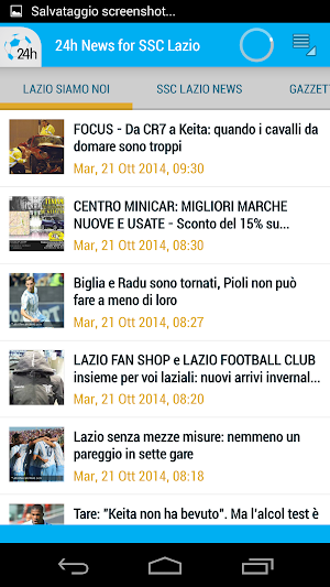 Lazio 24h Screenshot 1