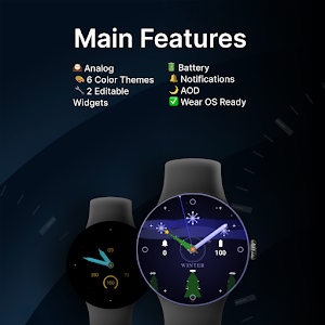 Winter Analog - watch face Screenshot 1