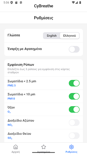 CyBreathe - Cyprus Air Quality Screenshot 3