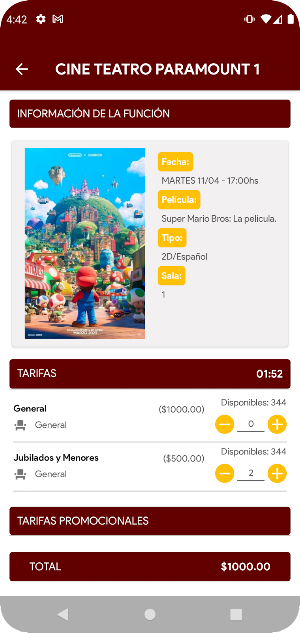 Cines Tres de Febrero Screenshot 0
