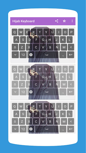 Aesthetic Hijab Keyboard Theme Screenshot 2