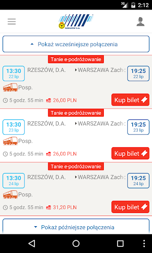PKS Rzeszów Screenshot 2