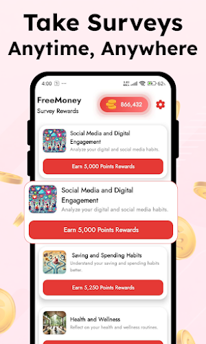 FreeMoney Surveys & Launcher Screenshot 1