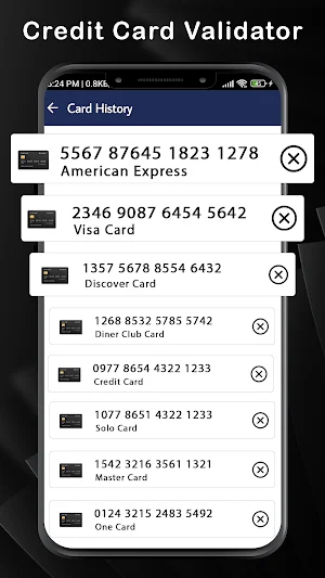 Credit Card Validator Screenshot 1