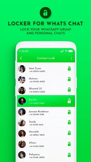 Chat locker for WhatsApp - Private chat Screenshot 2