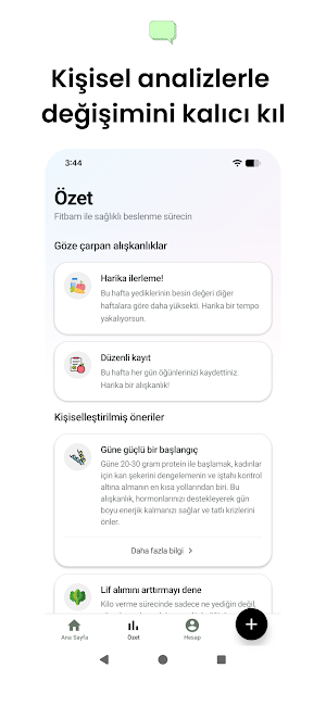 Kalori hesaplama - Fitbam Screenshot 2
