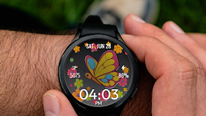 Lovely Butterfly WatchFace Screenshot 0