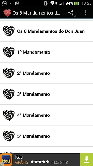 Os 6 Mandamentos do Don Juan Screenshot 0