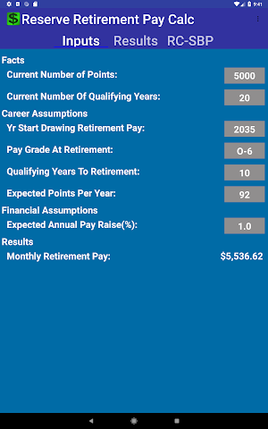 US Military Reserve Retirement Screenshot 3