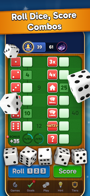Yatzy Dice Game: Scorzle Screenshot 0
