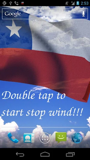 Chile Flag Live Wallpaper Screenshot 1