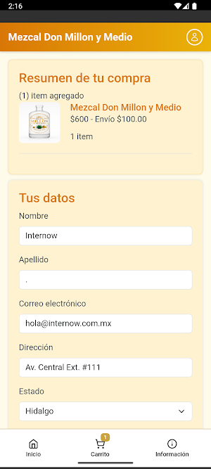 Mezcal Don Millón y Medio Screenshot 2