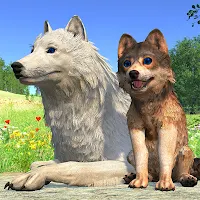 Virtual Arctic Wolf Family Sim