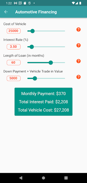 Simple Loan Calculator Screenshot 1