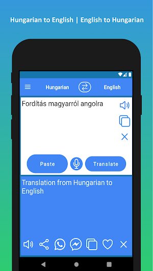 Hungarian to English Translator Screenshot 1